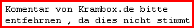 Komentar von Krambox.de bitte entfehrnen